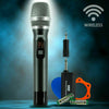 Pro UHF Wireless Handheld Microphone System with Rechargeable, Karaoke, Church - Sellabi