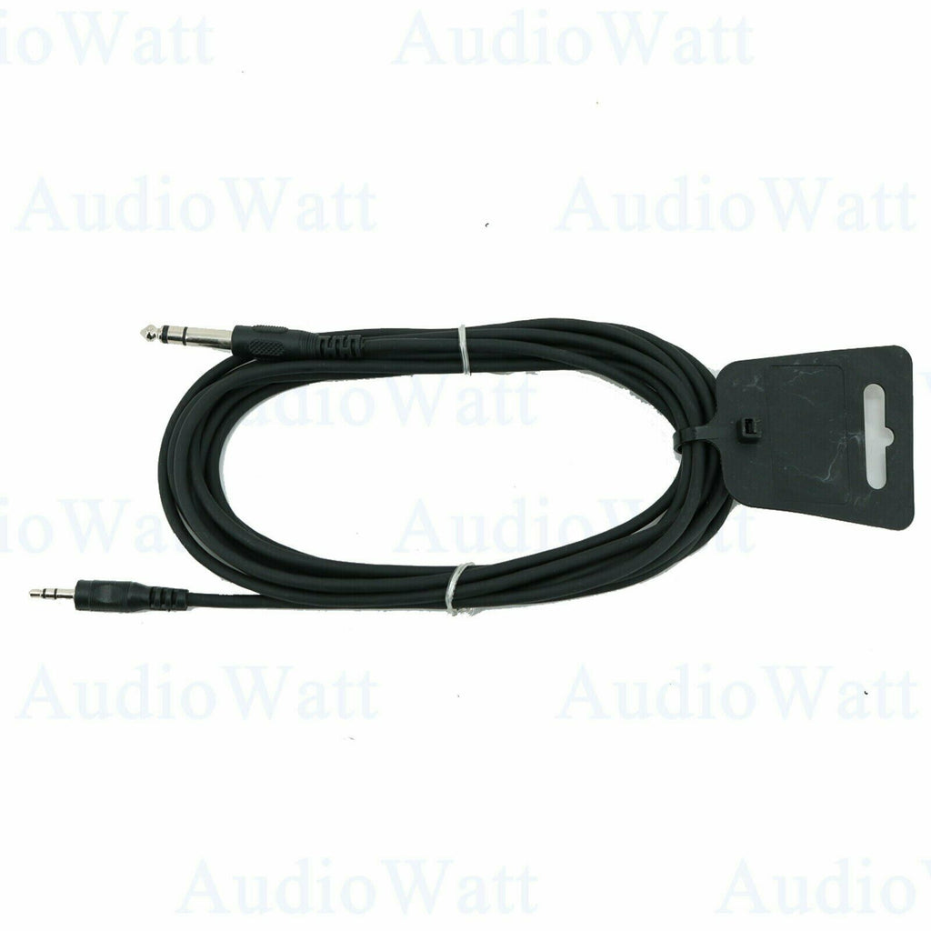 1x 12 Feet 16 Gauge 3.5MM to Quarter Microphone Cable Mic Plug For Laptop Phone - Sellabi