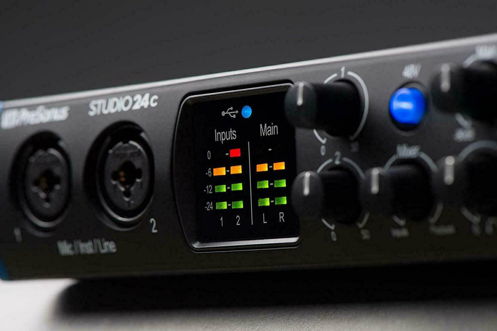 PreSonus Studio 24C 24-bit /192kHz 2x2 USB-c Portable Audio Interface  - UC - Sellabi