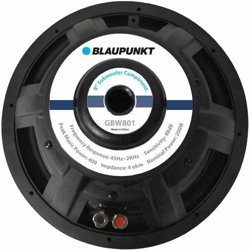 Blaupunkt GBW801 8-Inch Single Voice Coil 400W Power Subwoofer Speaker - Single - Sellabi