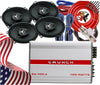 4x Power Acoustik EF-573 5x7″ 500W Speakers + Crunch SA-1100.4 Amp + 4CH Amp Kit - Sellabi