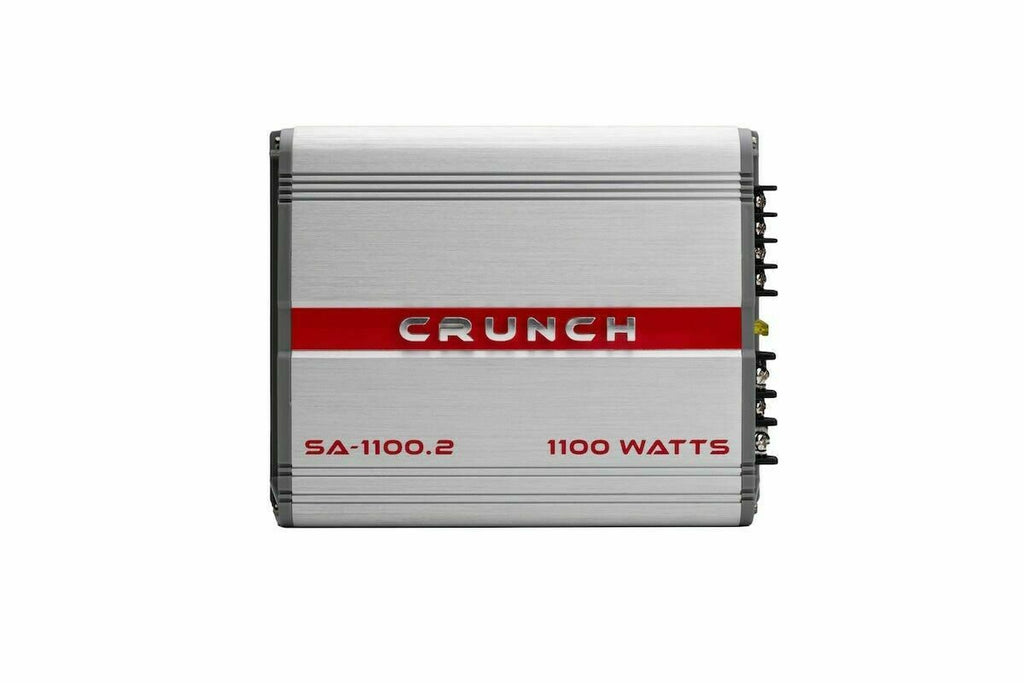 Crunch 1100 Watts 2-Channel Class AB Car Amplifier SA-1100.2I +4 GAAmp Kit - Sellabi