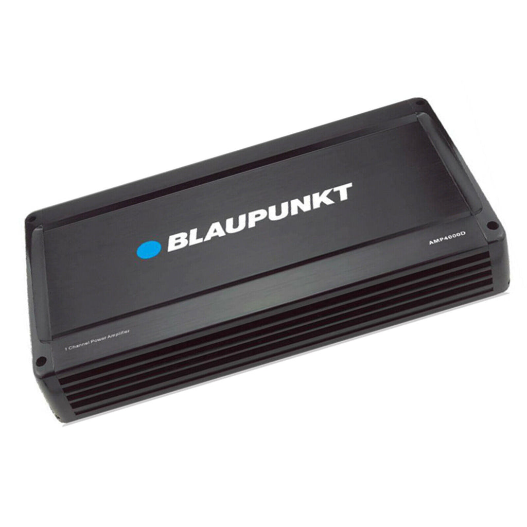 Blaupunkt AMP4000D 4000W Max 1-CH Monoblock Class D Stereo Car Audio Amplifier - Sellabi