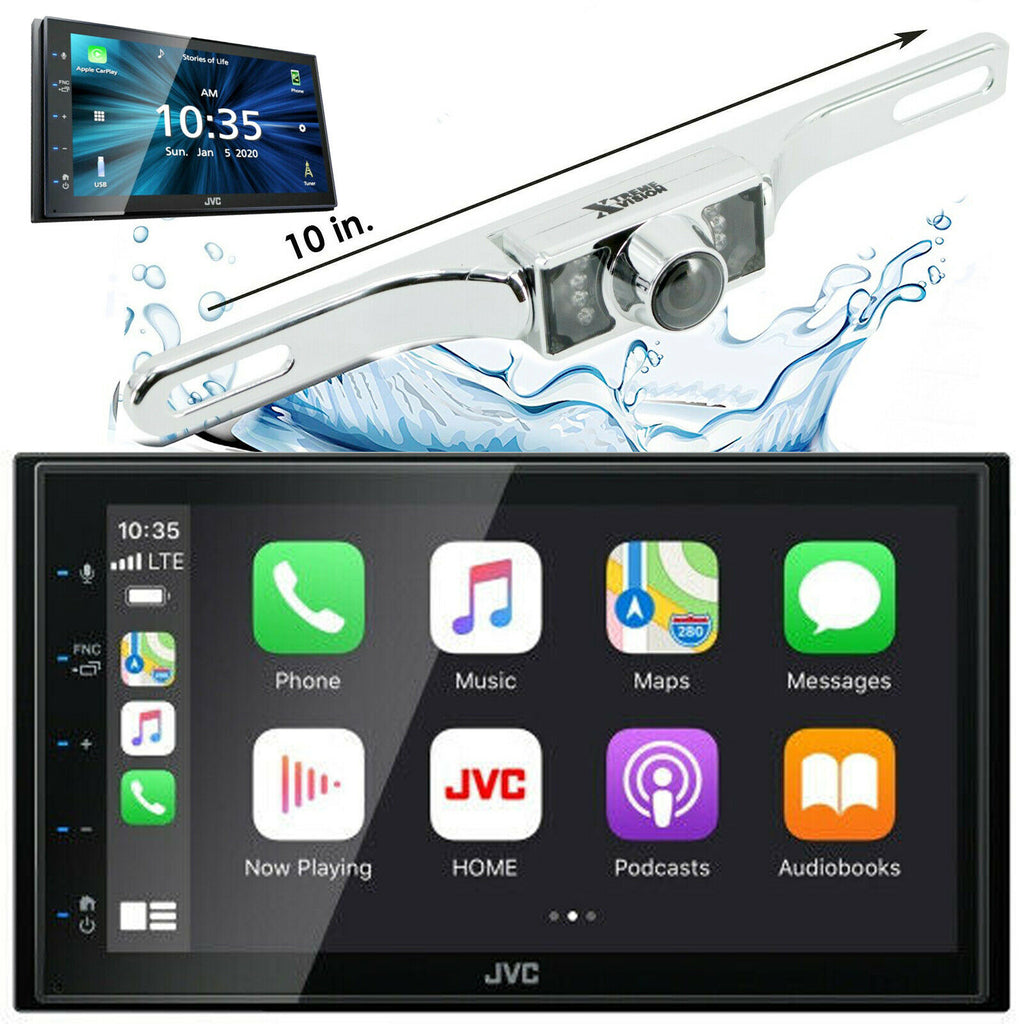 JVC KW-M56BT 6.8" DIGITAL MULTIMEDIA STEREO APPLE CARPLAY ANROID W/ REAR CAM 95C - Sellabi