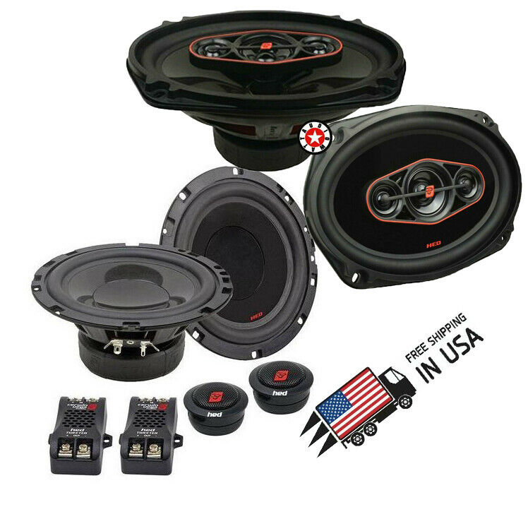 2x Cerwin-Vega H7694 440W 6x9" 4-Way + H7525C 5.25" 360W 2-Way Car Speakers - Sellabi