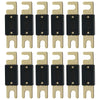 12 x 250 Amp ANL Inline Gold Plated Electrical Protection Fuse Blade for Vehicle - Sellabi