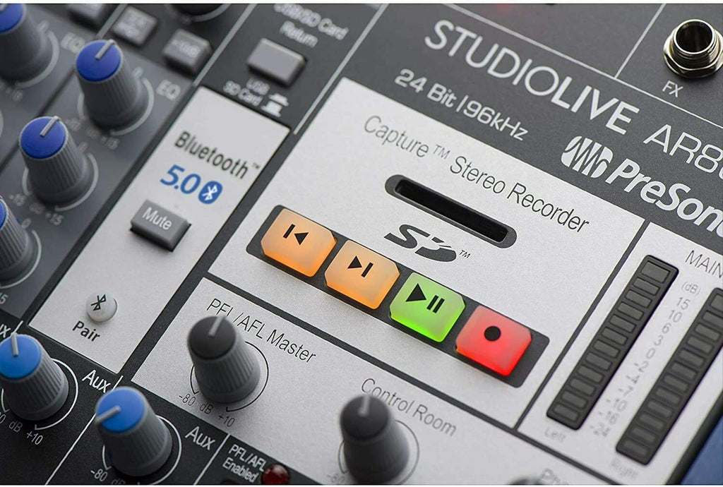 PreSonus StudioLive AR8c 8-Ch USB-C Hybrid Digital Analog Performance Mixer -UC - Sellabi