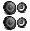 4x) Kenwood KFC-1666 6.5" 300W 2-Way Car Audio Coaxial Speakers Stereo (2pair) - Sellabi