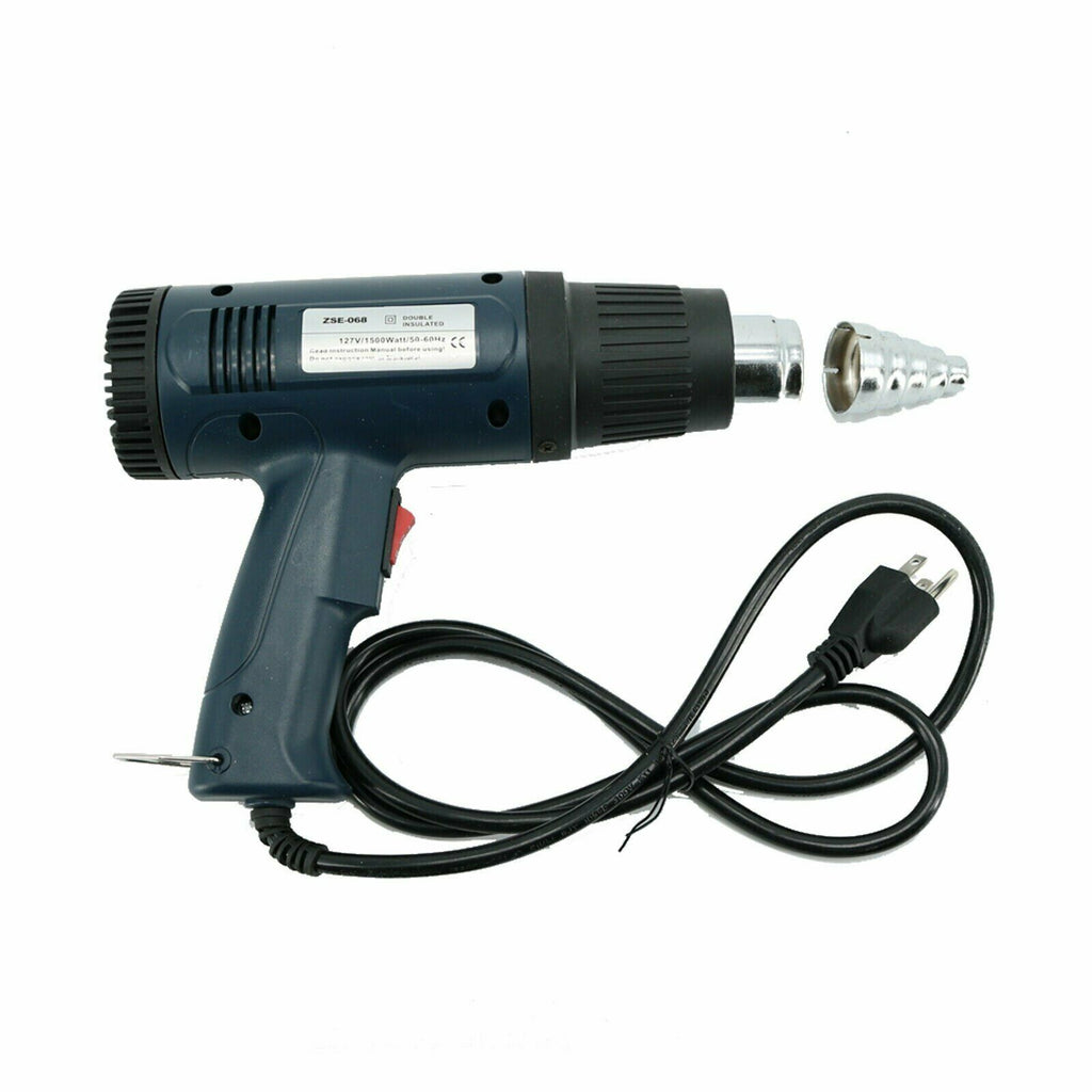 1500W Hot Air Heat Gun Dual Temperature Wind Blower+ 1 Nozzle Power Heater JD003 - Sellabi