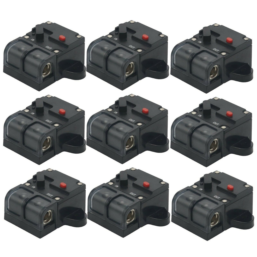 9x Audiotek AT-SB250HD 12-24V 250A Circuit Breaker for 0/4 Gauge Vehicle Stereo - Sellabi