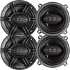 BLAUPUNKT GTX525 5.25-INCH 600 WATTS 4-WAY COAXIAL CAR AUDIO SPEAKERS | 2 PAIRS - Sellabi