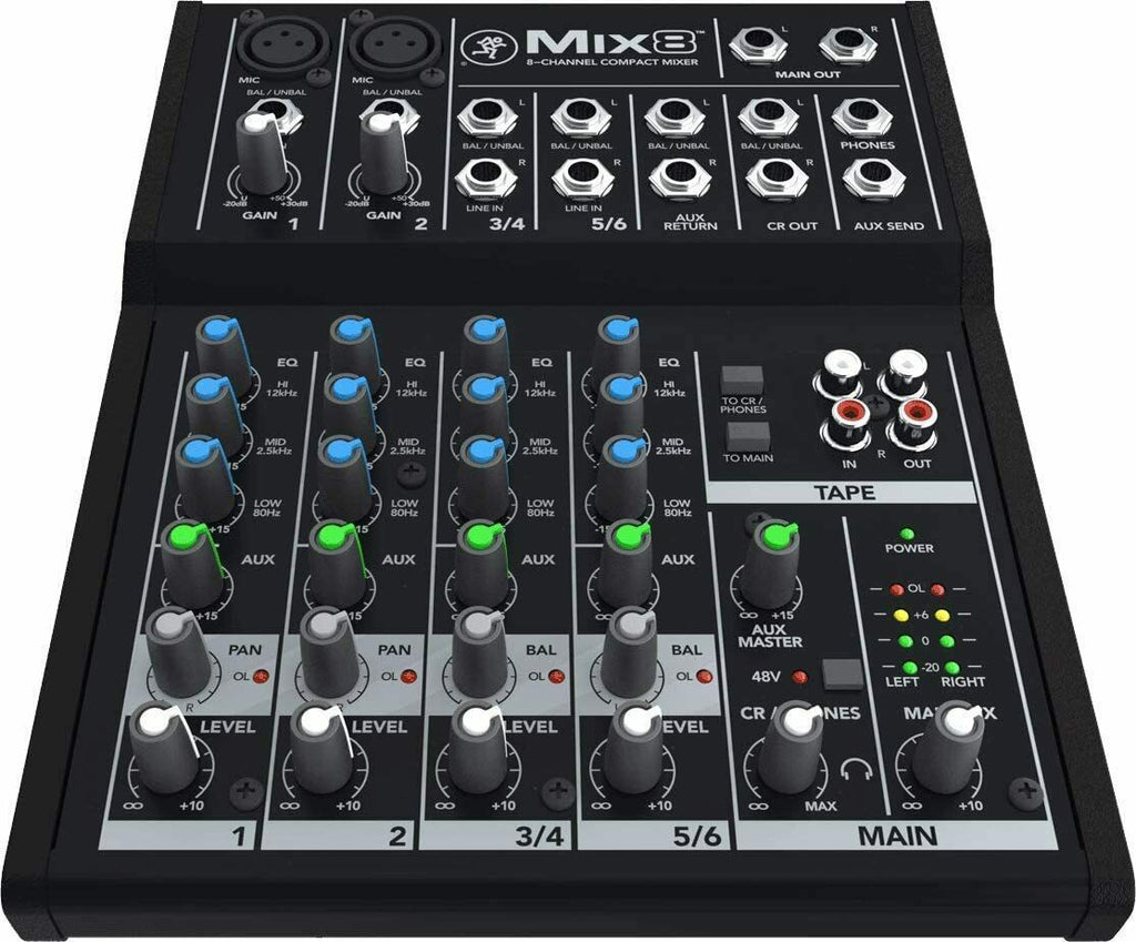 Mackie MIX8 Mix Series 8-Channel Compact Mixer with Studio-Level Audio Quality - Sellabi