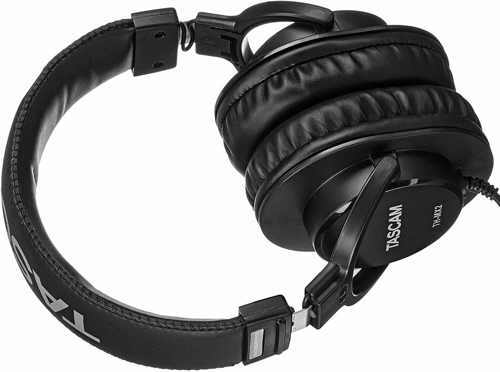 3x NEW TASCAM TH-02 Foldable Recording Mixing Home Studio Headphones - Black - Sellabi