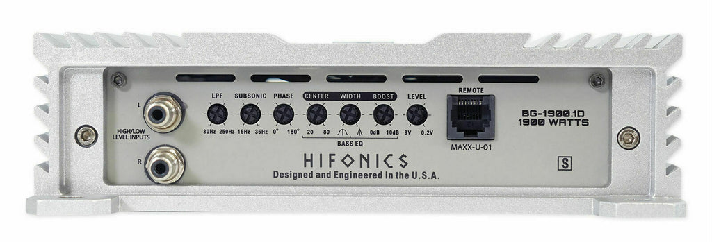 Hifonics BG-1900.1D Brutus Gamma Mono D 1900W Car Audio Subwoofer Amp Amplifer - Sellabi