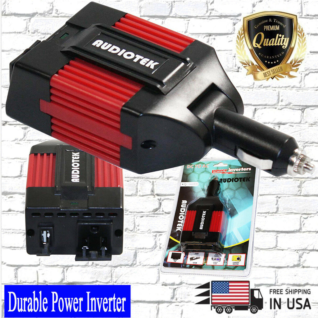 AUDIOTEK Pi350 DC to AC Portable Heavy Duty Power Inverters - with AC/USB Output - Sellabi