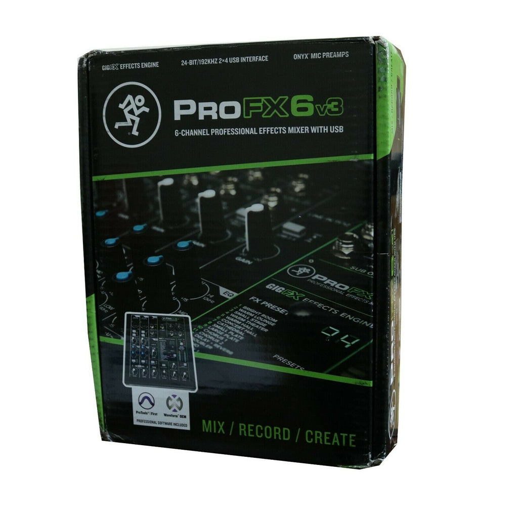 Mackie PROFX6v3 6 Channel Professional Effect Mixer with USB GigFX Effects -UC - Sellabi