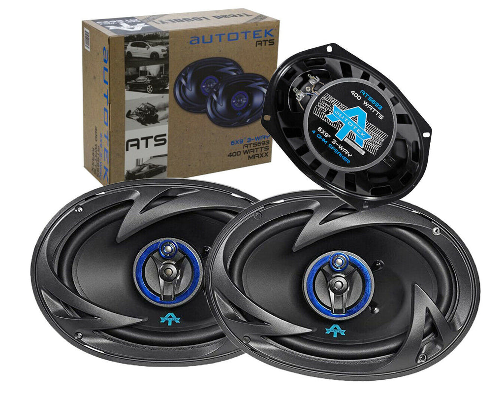 2x Autotek PRO Hi PROformance Full Range 6x9" 400W 3-Way CarAudio  Speaker - Sellabi