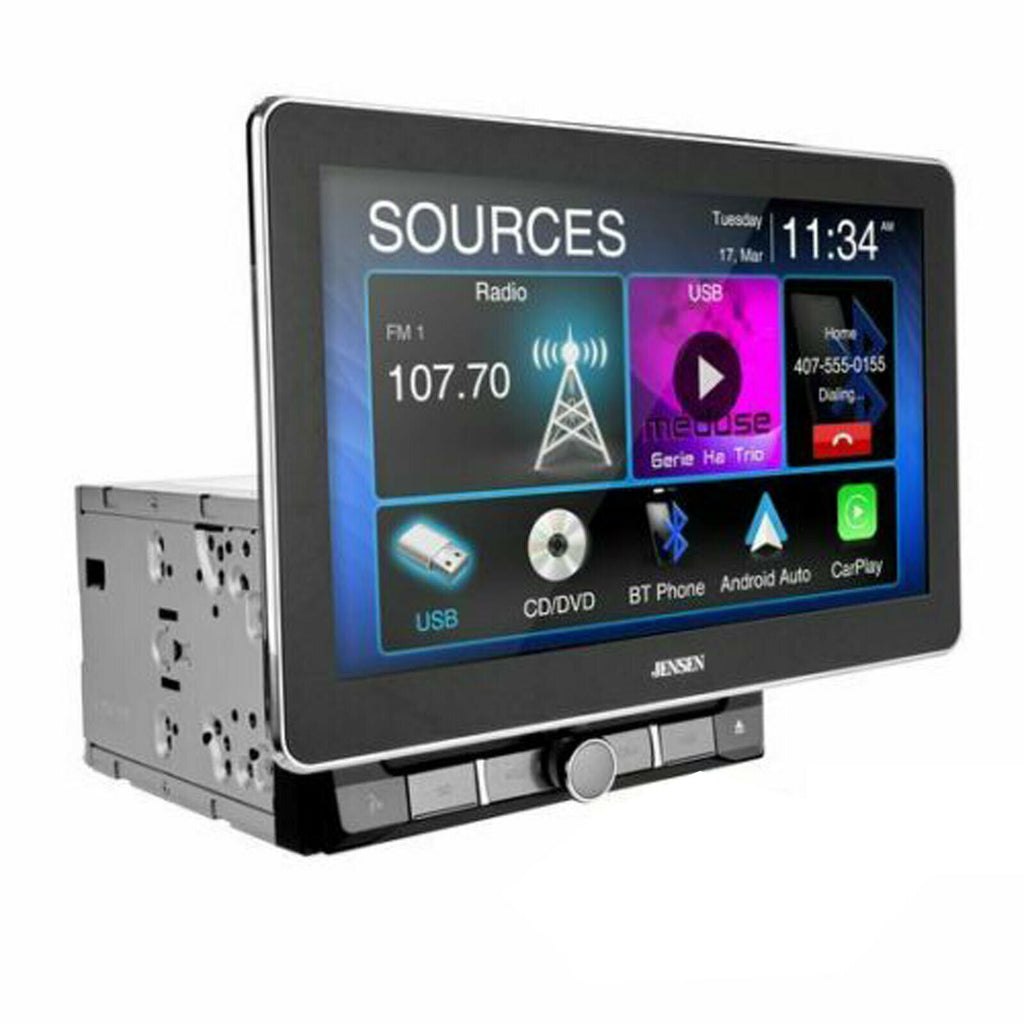 Jensen CAR8000 10.1" Touchscreen Multimedia Receiver Bluetooth + Rear Cam 30CH - Sellabi