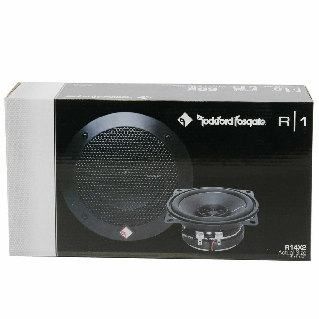 Rockford Fosgate R14X2 120 Watts 4"x4" 2-Way Coaxial Car Audio Speakers - Sellabi