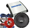 1x Power Acoustik CBW-124 Subwoofer + Audiotek AT-1600M Amplifier + 4 Ga Amp Kit - Sellabi