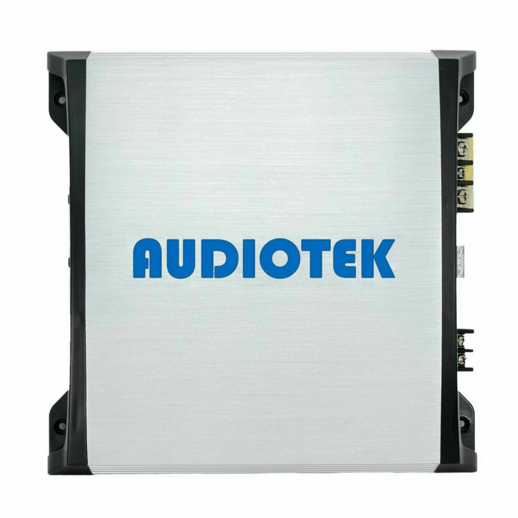 NEW Audiotek AT910M Monoblock 1500 Watts Class D Car Amplifier + 4 Gauge Amp Kit - Sellabi