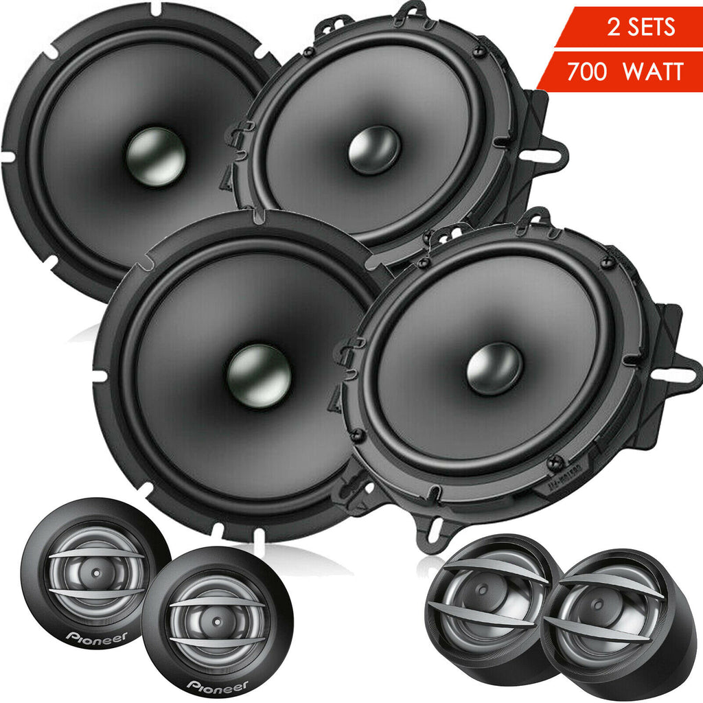 NEW Pioneer TS-A1607C 6.5" 2-Way Car 700 Watts Component Speaker 6-1/2" - 2 Sets - Sellabi