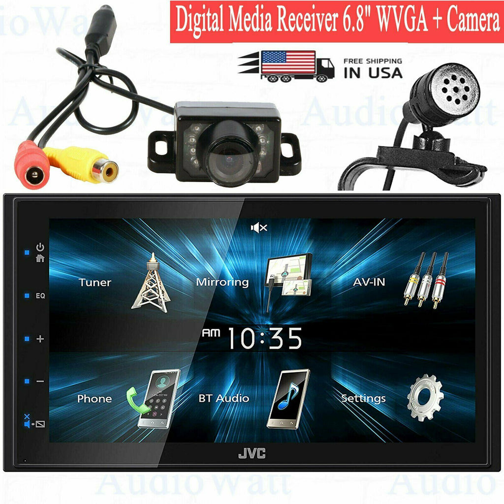 JVC KW-M150BT Digital Media car audio  Receiver 6.8" WVGA Monitor + jcam Camera - Sellabi