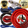 Complete 2500W 4 Gauge Car Amplifier Installation Wiring Kit Amp PK2 4 Ga Red - Sellabi