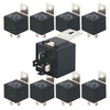 8  Pcs 12v 5 Pin SPDT 40 Amp Relay Socket Metal Tab Auto Car Audio Marine - Sellabi