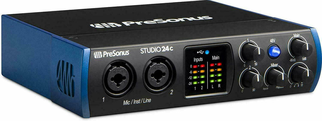 PreSonus Studio 24C 24-bit /192kHz 2x2 USB-c Portable Audio Interface  - UC - Sellabi