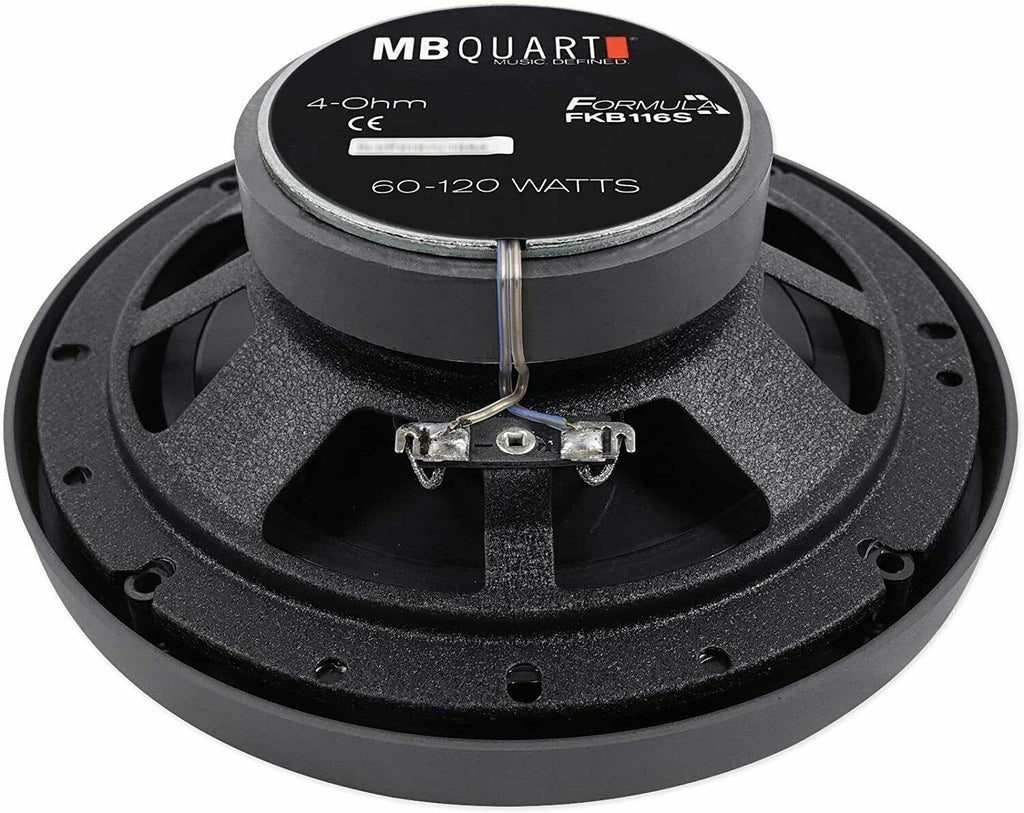 MB Quart FKB146 Formula 4x6" 90 Watts + FKB116 6.5" 120 Watts Car Audio Speakers - Sellabi