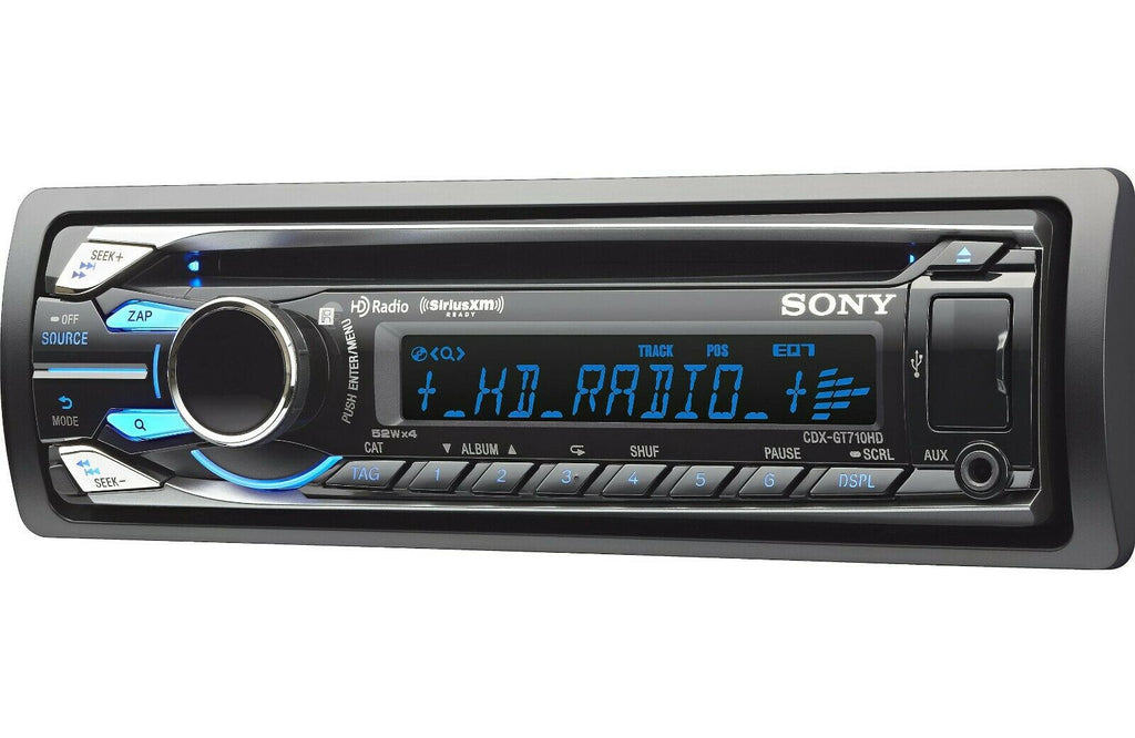 Sony CDX-GT710HD Car Media 1-Din CD Receiver w/ USB/AUX/SiriusXM/HD Radio AM/FM - Sellabi
