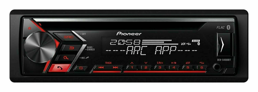 Pioneer DEH-S4000BT CD USB Bluetooth + 4x Kenwood KFC1666S 300W 6.5" Speakers - Sellabi