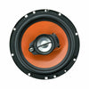 2) Audiobank 6.5" 600 Watt 3-Way Orange Car Audio Stereo Coaxial Speaker - AB674 - Sellabi