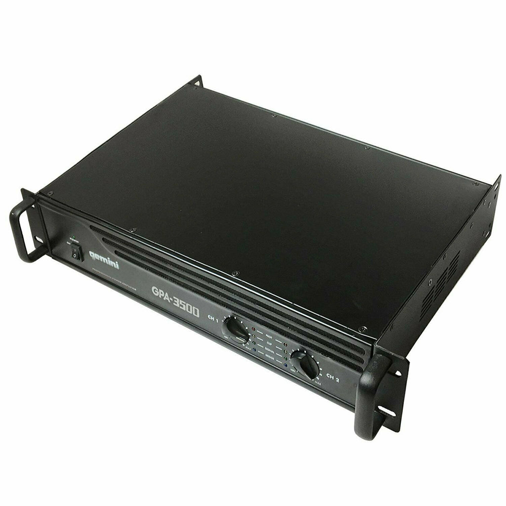 Gemini Pro GPA-3500 3000W 2 Channel Power DJ Amplifier 2U Rack Mount Amp Stereo - Sellabi