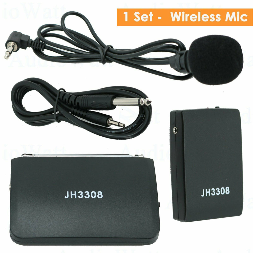 EMB JH3308 Professional Wireless Overhead Microphone w/ Transmitter, Receiver - Sellabi