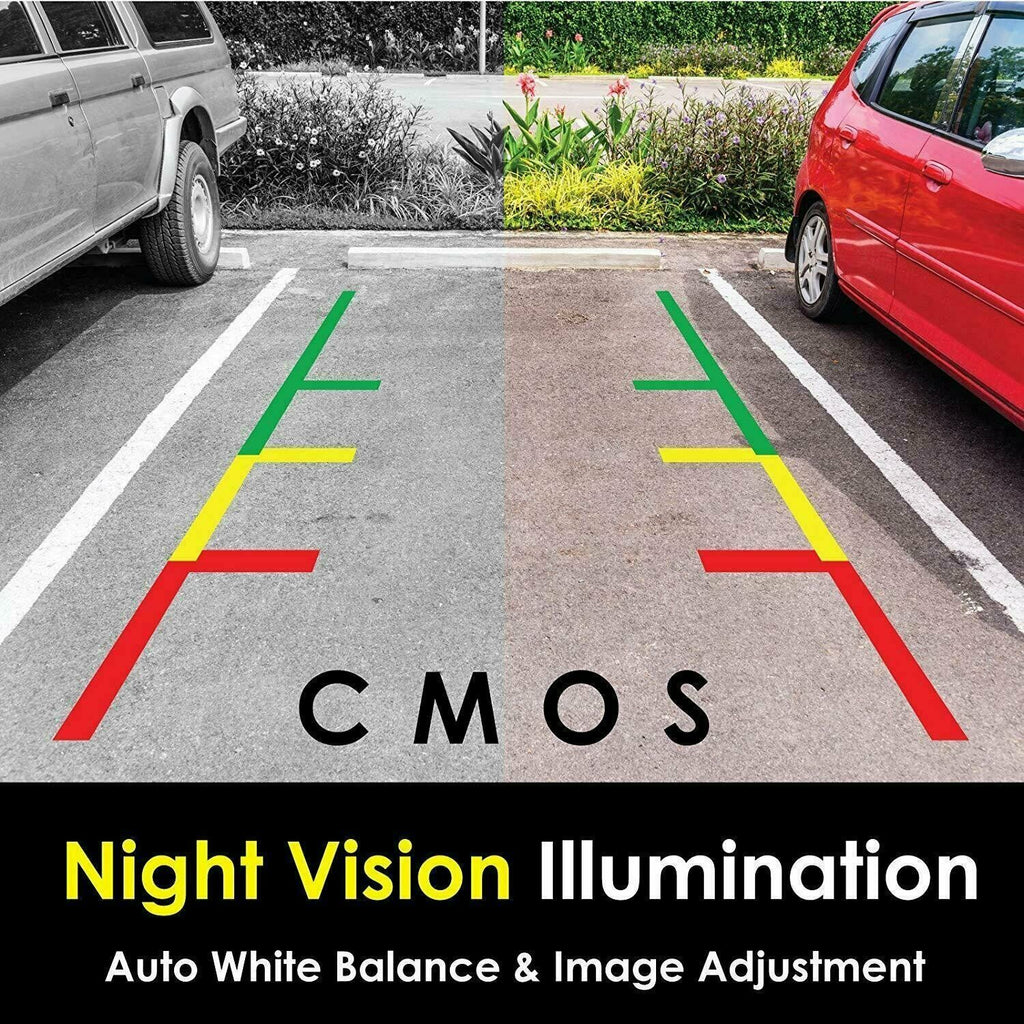 HD Wide Angle License Plate Car Rear View Waterproof Backup Camera Night Vision - Sellabi