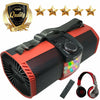 Boombox Street Disco Stereo Speaker, Rechargeable Battery & Headphone Work w/ BT - Sellabi