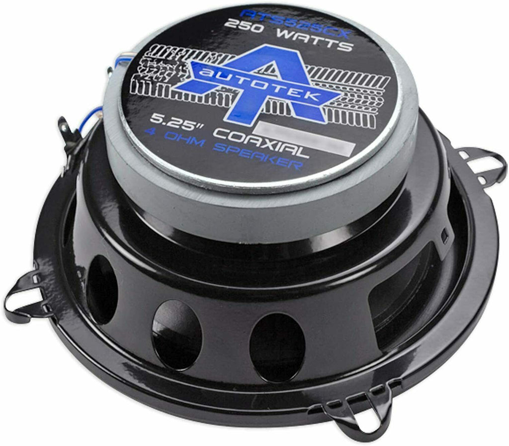 4x Autotek ATS525CX 5.25" 2 Way 500 W Max Power Full Range Automotive Speaker - Sellabi