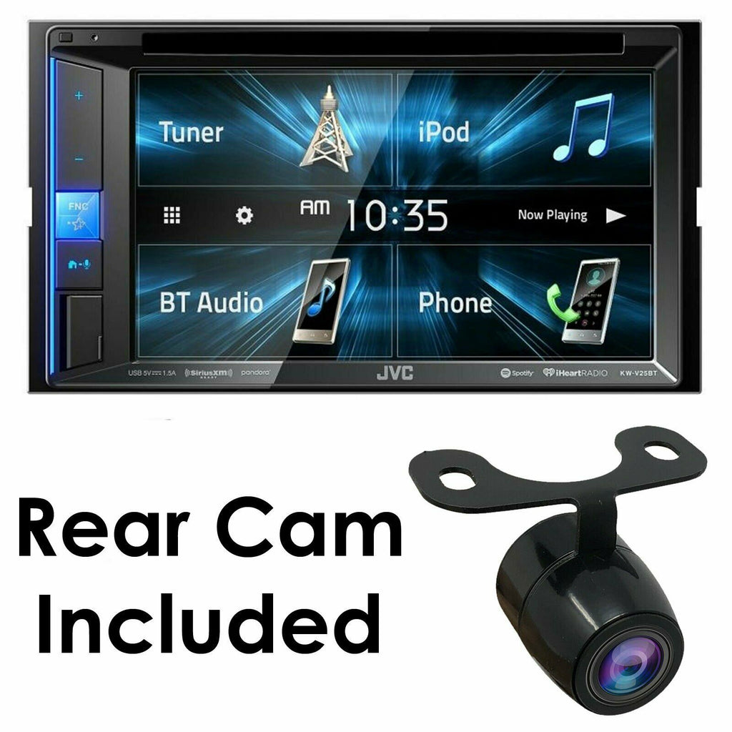 JVC KW-V25BT 6.2" Car DVD/CD  Bluetooth Monitor Sirius XM/iphone/Android +camera - Sellabi