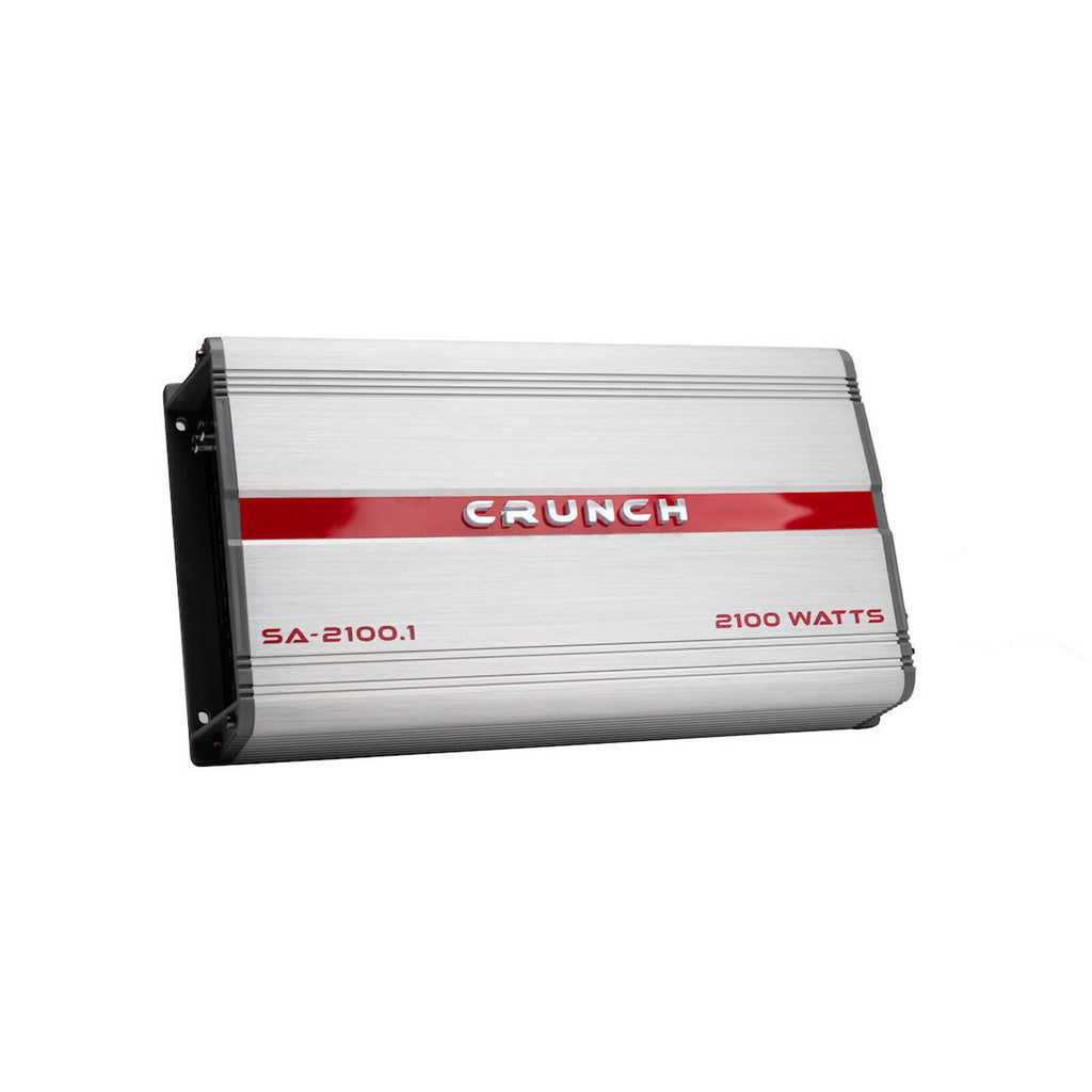 Crunch SA-2100.1 2100 Watts Amplifier + 2x Subwoofers 2600W 12" + 4 Ga Amp Kit - Sellabi