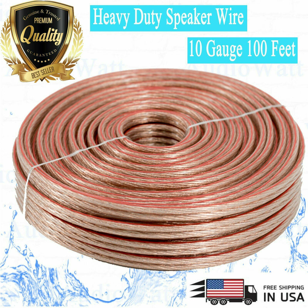 NEW 10 GA Gauge 100 Feet ft Heavy Duty Marine Car Home Audio Cable Speaker Wire - Sellabi