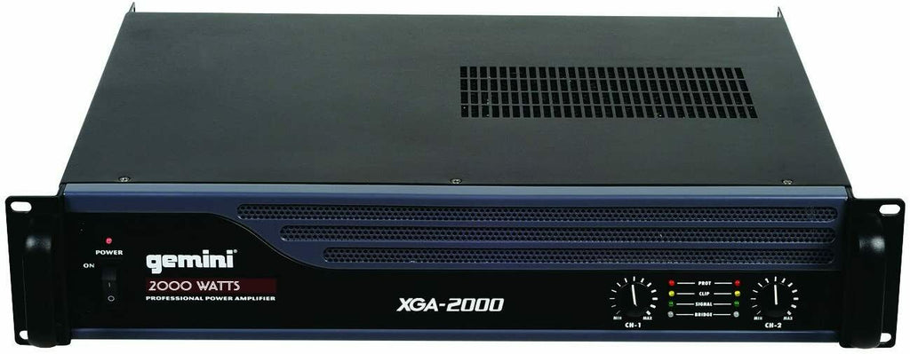 Gemini XGA-2000 2 Channel Professional A/B Bridge PA System Music Amplifier UC - Sellabi