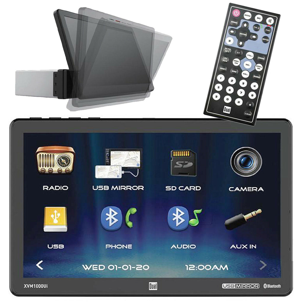 Dual 10.1" Touchscreen Media Receiver w/ Bluetooth USB XVM1000UI + Rear Cam 95CH - Sellabi