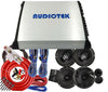 4x Power Acoustik EF-60C & EF-653 6.5″ Speakers+ Audiotek AT-804 Amplifier + Kit - Sellabi