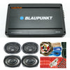 BLAUPUNKT AMP1604 4 CH 1600W AMP + 4x SPEAKERS 6"x9" 1400W + 4 GA AMP KIT - Sellabi