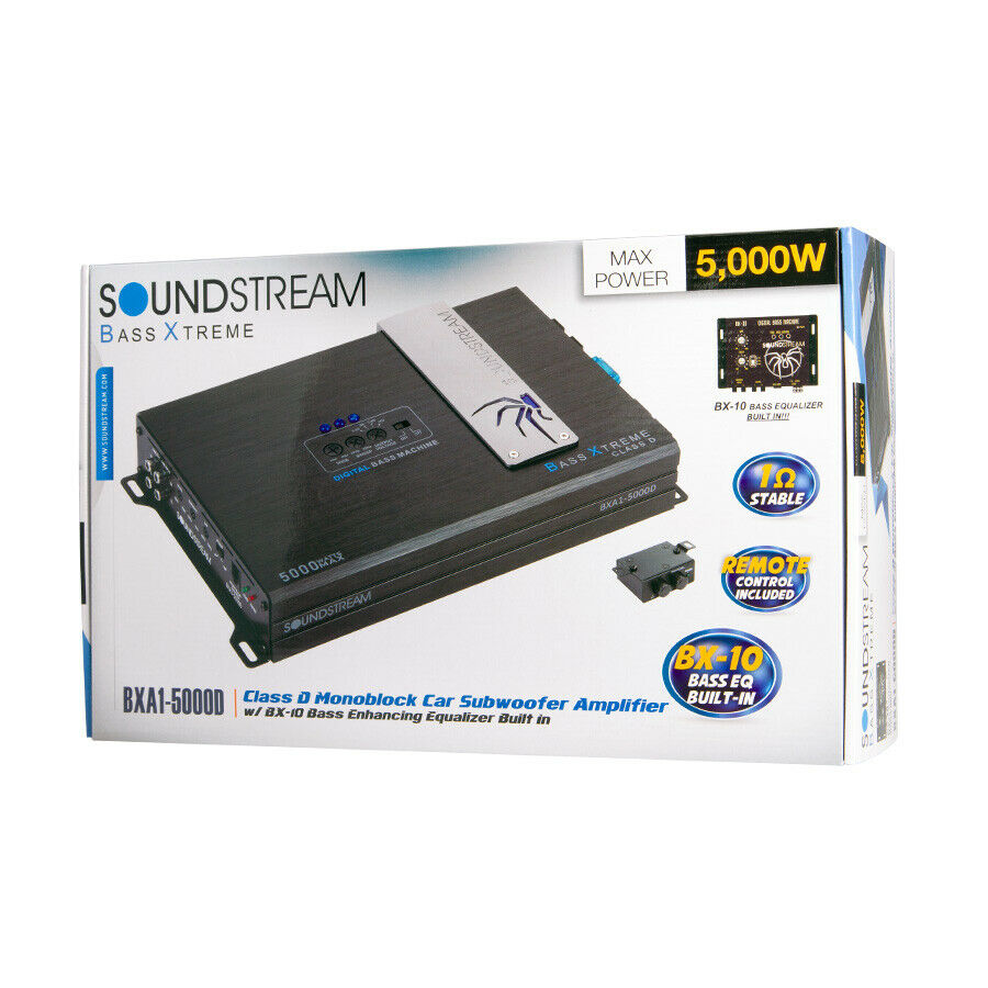 SoundStream BXA1-5000D BassXtreme Series 5000W MAX Class D Monoblock Amplifier - Sellabi