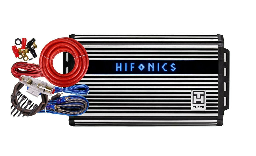 Hifonics ZTH-1225.1D 1200W Zeus Theta Compact Mono Car Amplifier + 4 Gauge kit - Sellabi