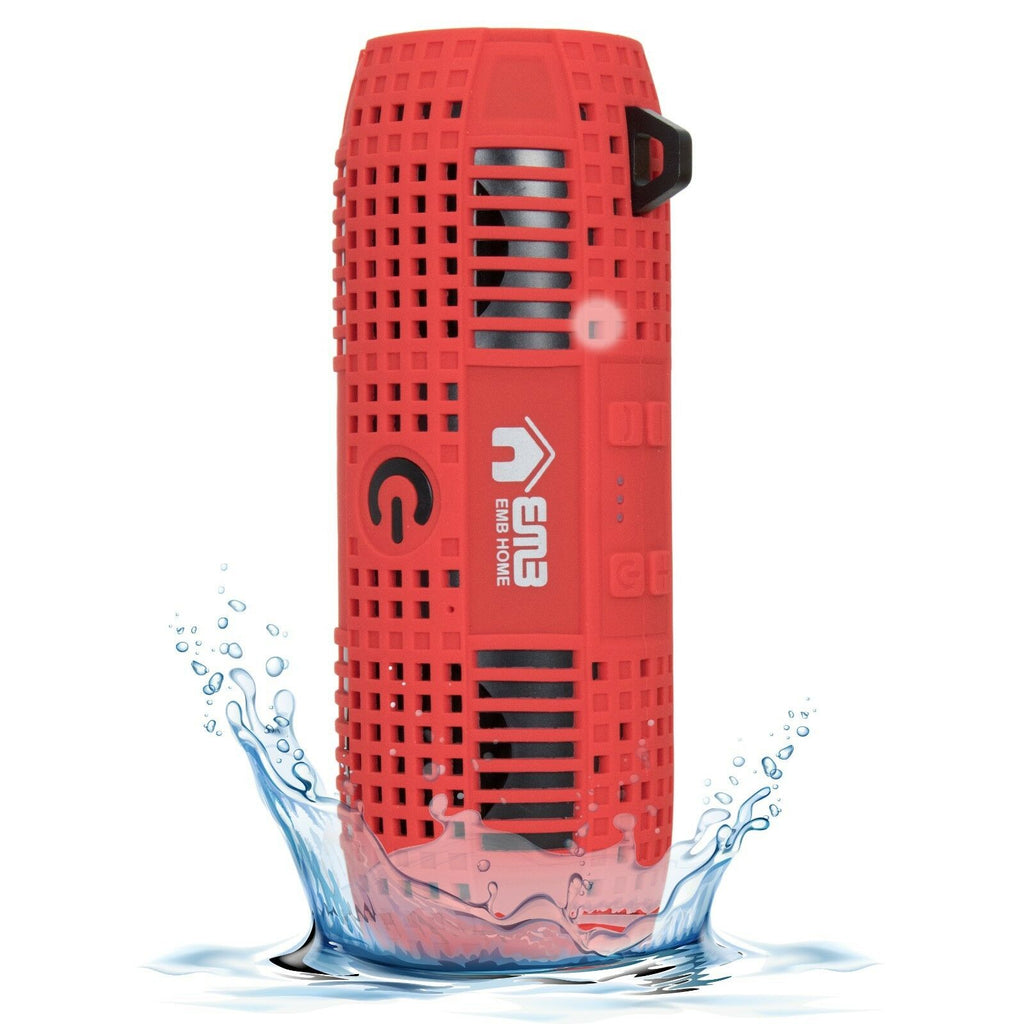 EMB Rechargeable Portable Waterproof Black , Bluetooth Speaker Wireless Bass USA - Sellabi