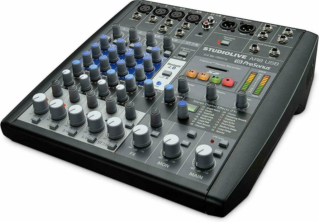 PreSonus StudioLive AR8 USB 8-Channel Hybrid Performance Digital Recording Mixer - Sellabi